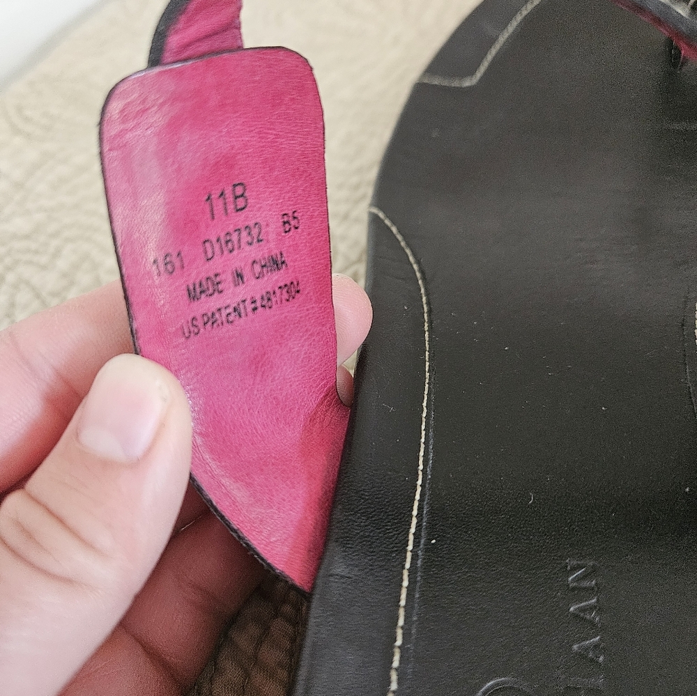 Cole Haan  Nike Air Womens Black Sandal size 11B - Picture 3 of 5
